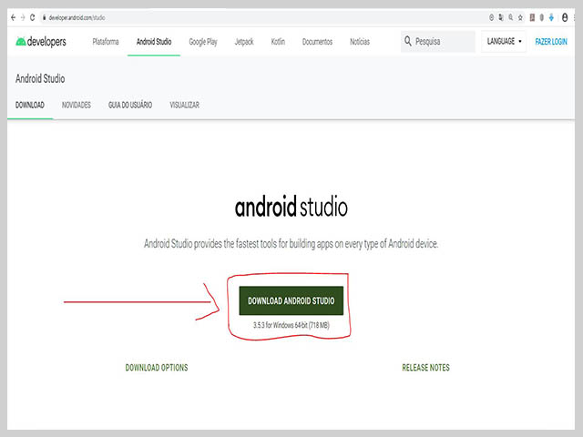 android studio - download