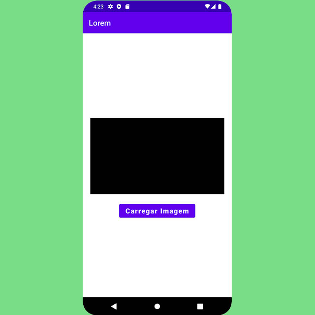 Aplicativo Android de Teste - sem nenhuma imagem