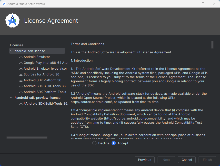 Licença de software android-sdk-license
