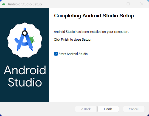Start Android Studio.